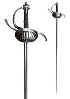 Cold Steel Rapier Mit Geriffeltem Griffkorb