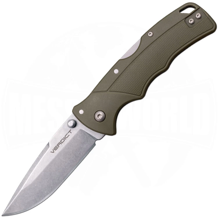 Cold Steel Verdict Spearpoint Green 1 Cold Steel Verdict Spearpoint Green