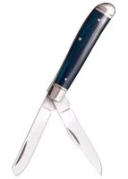 Cold Steel Taschenmesser Mini Trapper, Blauer Knochen-Griff, Cold Steel