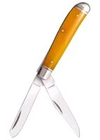 Cold Steel Taschenmesser Mini Trapper, Gelber Knochen-Griff, Cold Steel